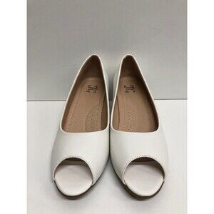 JC Women slip on open  Toe  - 2 inches wedge Heel Shoes Size US 7.5